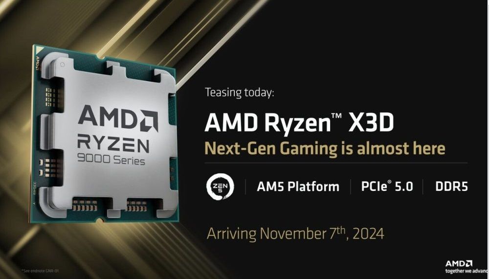 AMD анонсировала процессор Ryzen 7 9800X3D