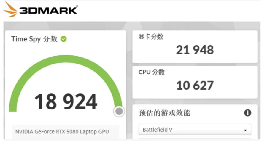 Мобильная версия GeForce RTX 5080 оказалась шустрее видеокарты RTX 4080 в тесте 3DMark Time Spy на 19%