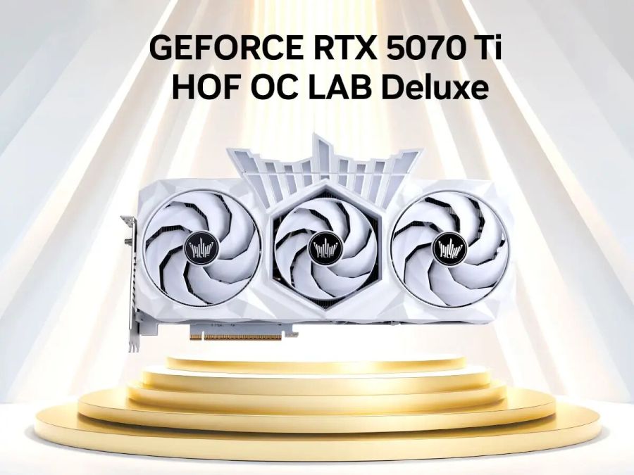 GALAX представила видеокарты GeForce RTX 5070 Ti HOF OC LAB Deluxe и Deluxe-X