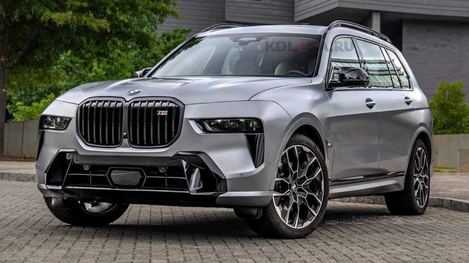 BMW 7 Series, X7 и XM избавились от раздельных фар на рендерах