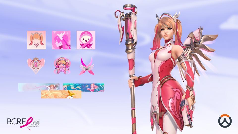 Возвращение Pink Mercy в Overwatch 2 для благотворительного сбора средств