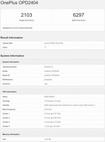 OnePlus Pad 2 засветился в базе Geekbench