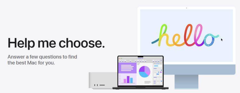 Apple запустила онлайн-гид по выбору «правильного» компьютера Mac