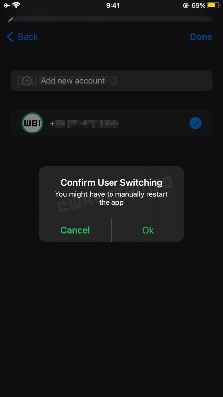 WhatsApp готовит поддержку нескольких аккаунтов на iOS