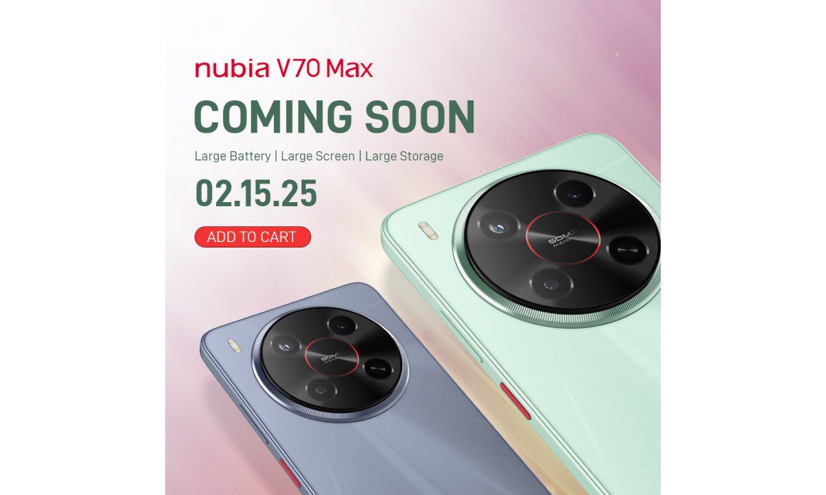 Дебют Nubia V70 Max состоится 15 февраля. Вот что мы знаем об этом устройстве