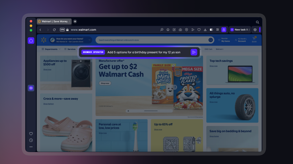 Opera представила AI-агента Browser Operator