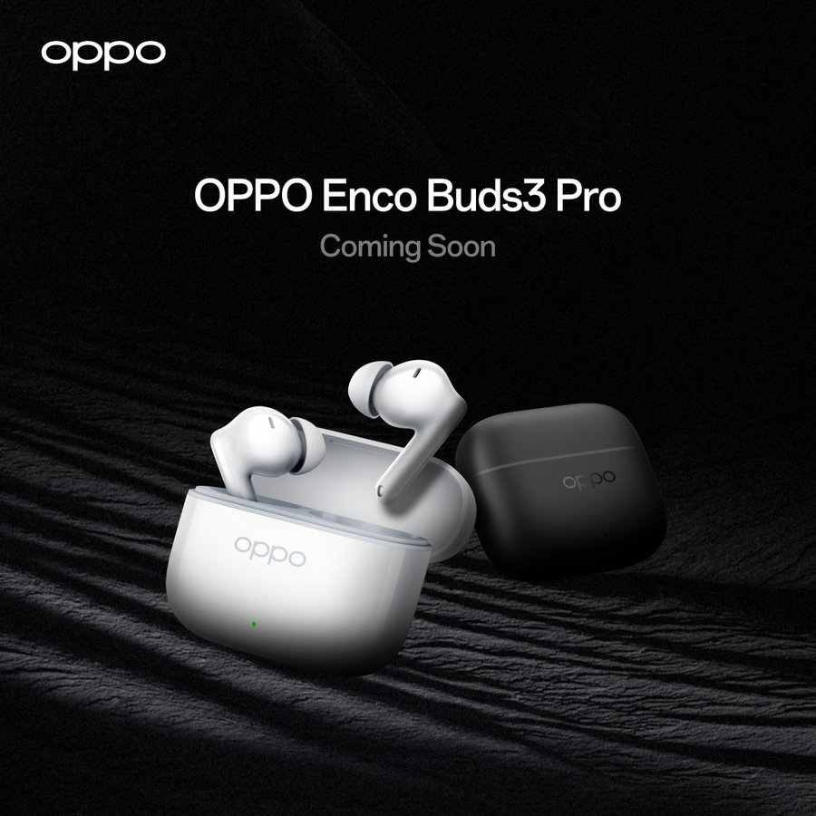 Oppo Enco Buds 3 Pro: раскрыты характеристики и дизайн