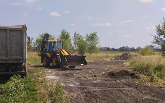 В Курске убрали несанкционированную свалку