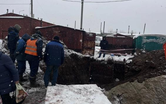 В Курске для ремонта коллектора снесли пять несанкционированных гаражей