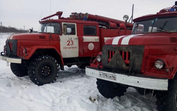 В Курской области огнеборцы спасли жилой дом