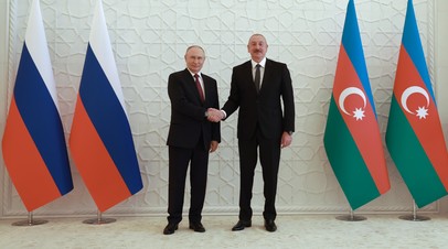 Путин и Алиев затронули тему урегулирования ситуации на Южном Кавказе