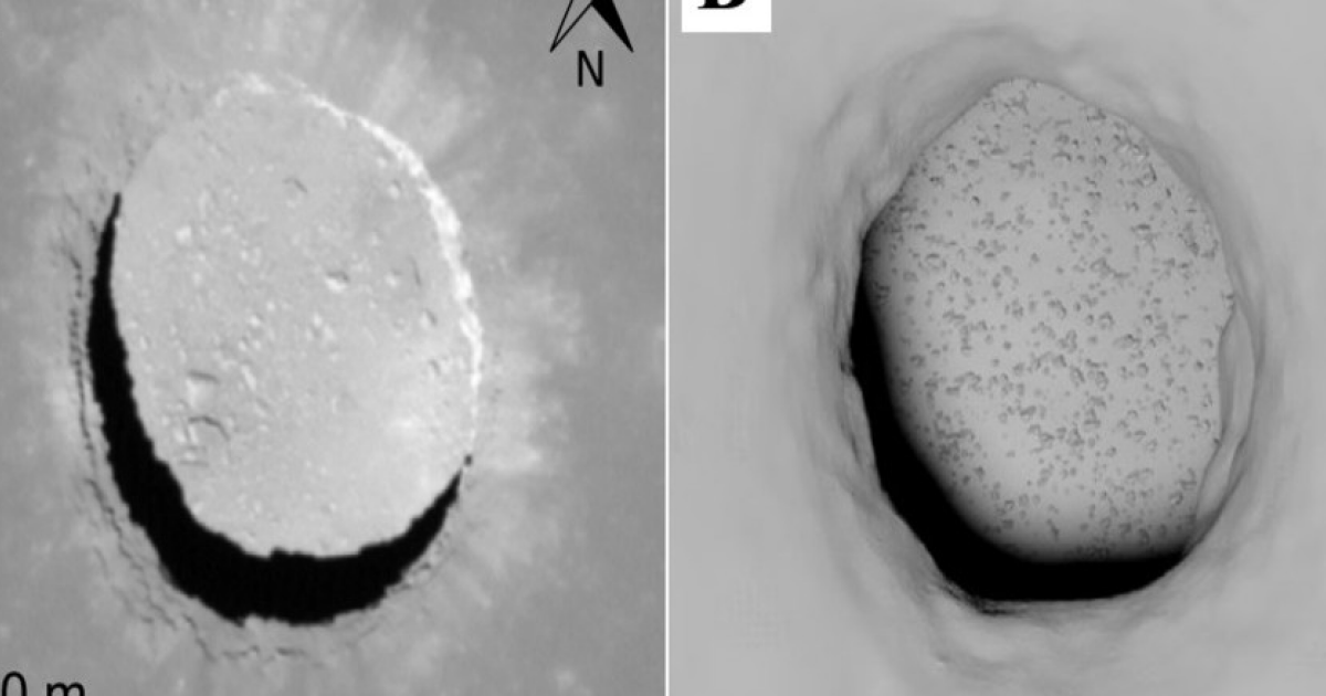 На Луне нашли пригодную для размещения обитаемой базы пещеру