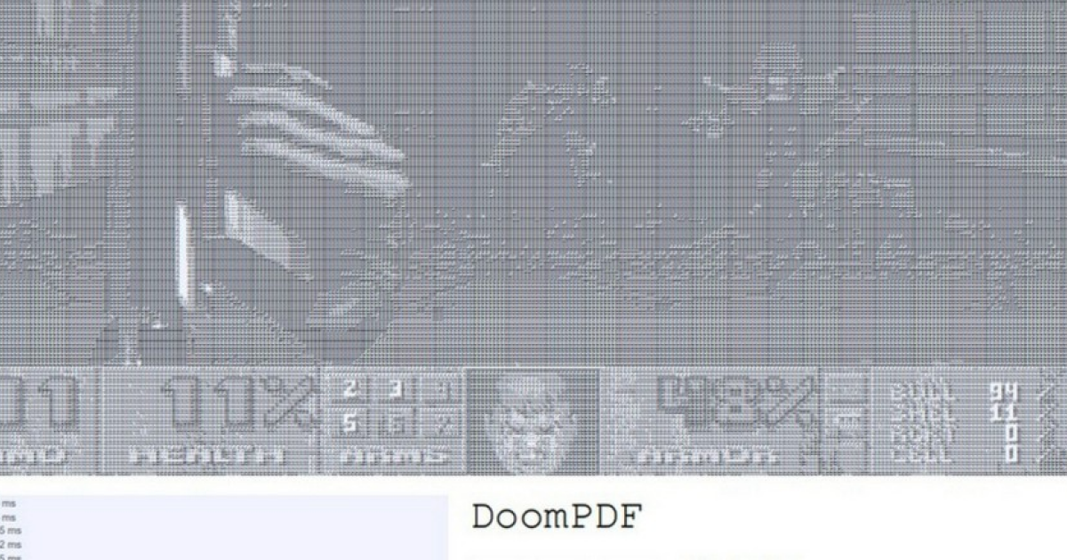 DOOM запустили на PDF