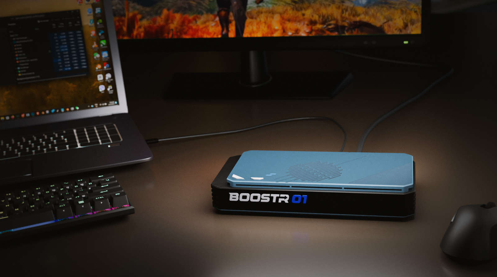 BoostR eGPU – внешняя видеокарта AMD Radeon RX 7600M XT и SSD-накопитель в одном корпусе