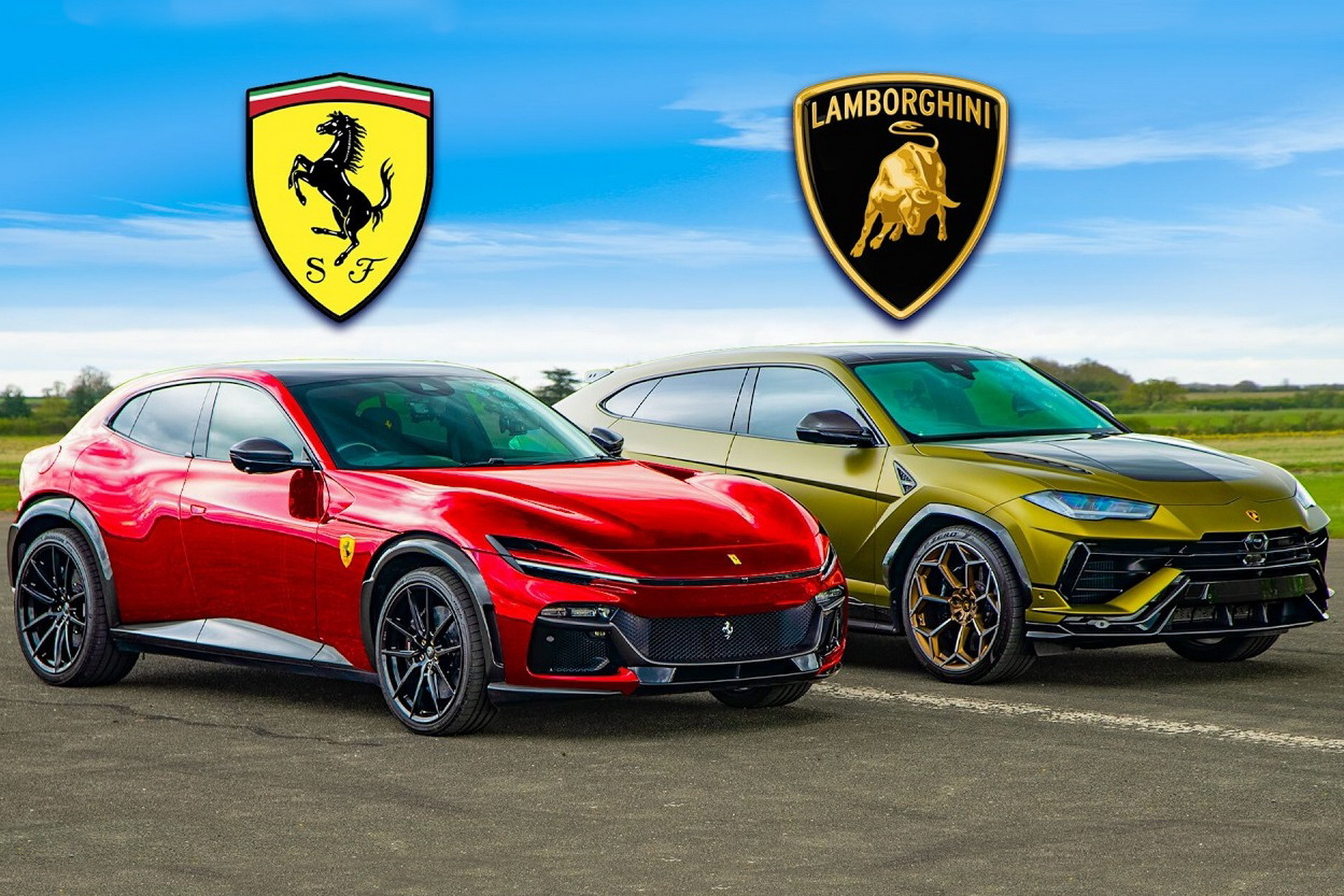 Дрэг-гонка: Ferrari Purosangue против Lamborghini Urus