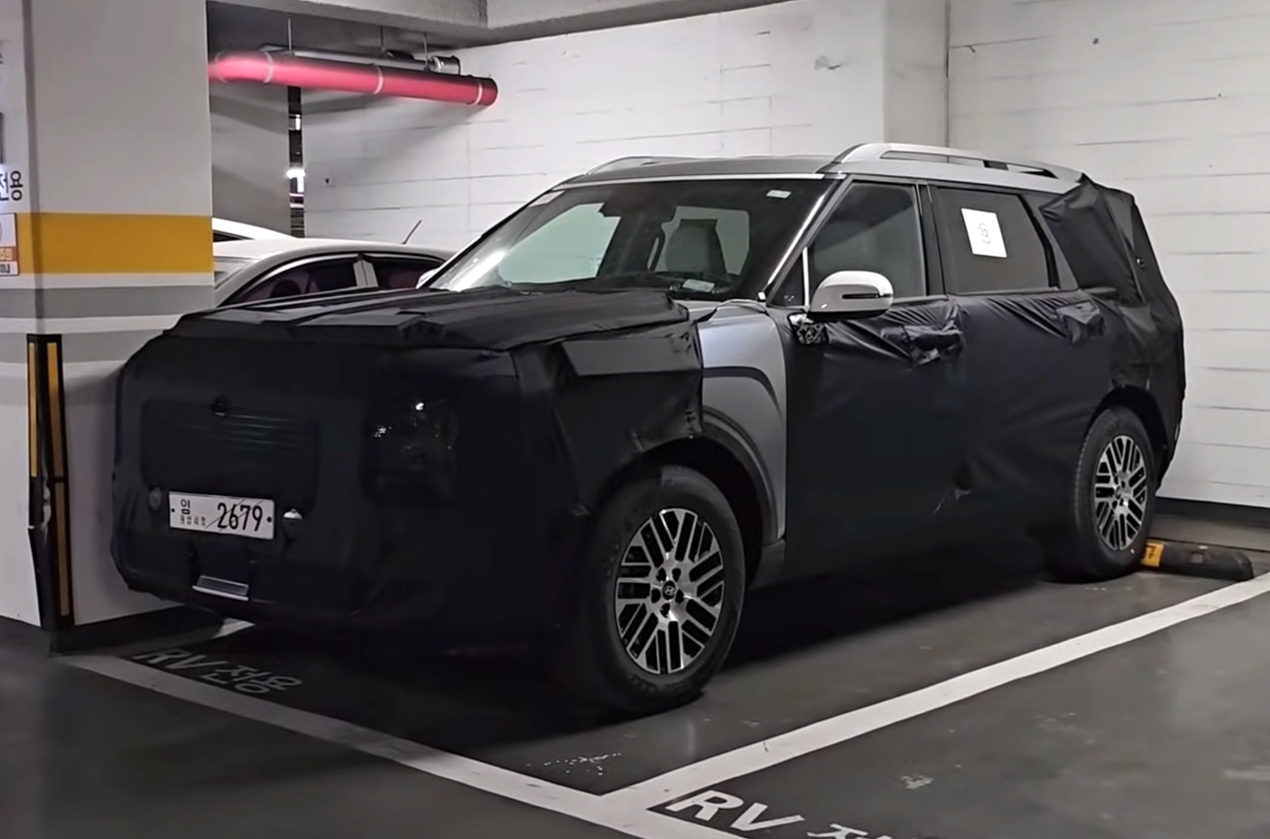 Шпионы сняли на видео абсолютно новый Hyundai Palisade