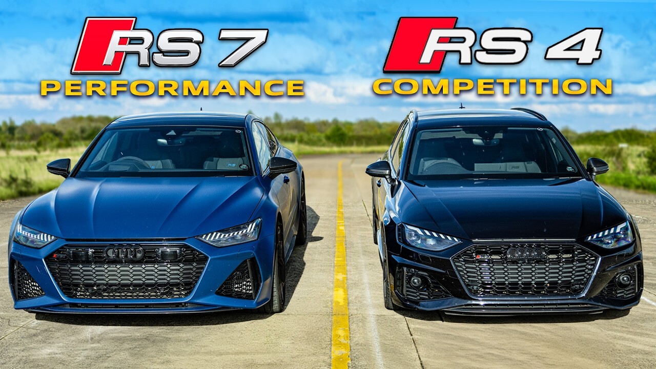 Лимитированный Audi RS 4 Competition сразился со стоковым Audi RS 7 Performance