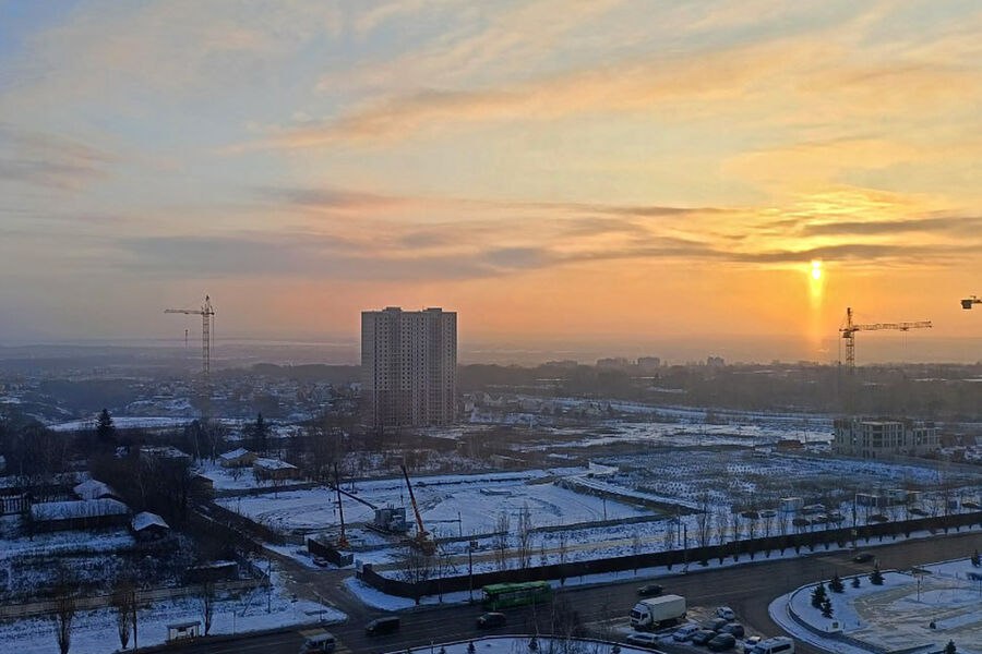 В Курске заметили солнечный столб