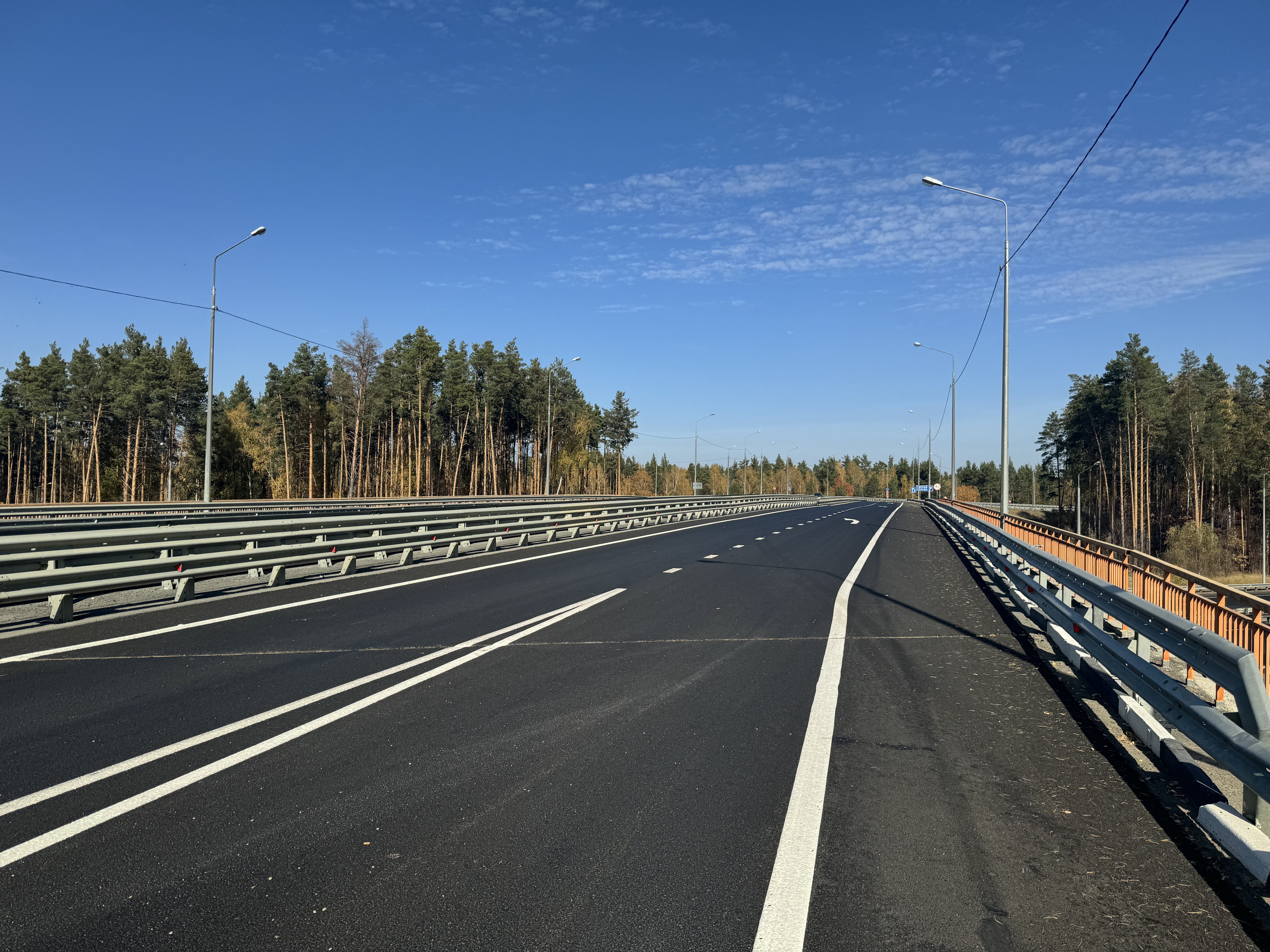 В Пензенской области на трассе М-5 'Урал' обновлен участок дороги