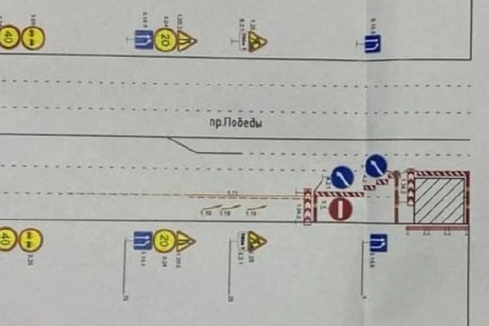 На проспекте Победы в Пензе ограничено движение транспорта