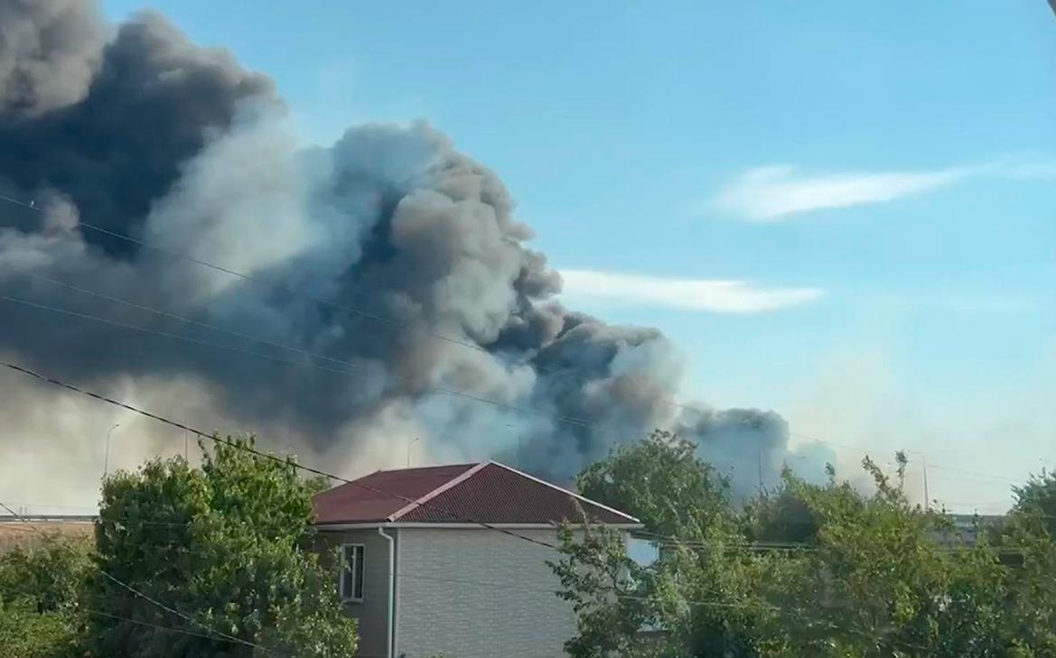 Пожар в Азове полностью потушили