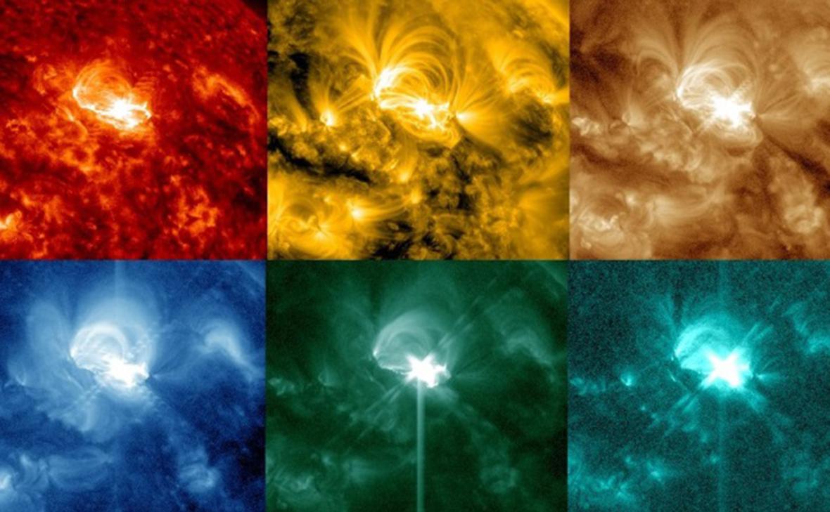 Вторая за день мощная вспышка произошла на Солнце