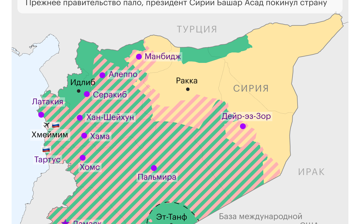 Боевые действия в Сирии. Карта