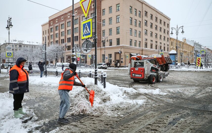 Тетради в сторону, лопаты в руки: петербургские студенты вышли убирать снег