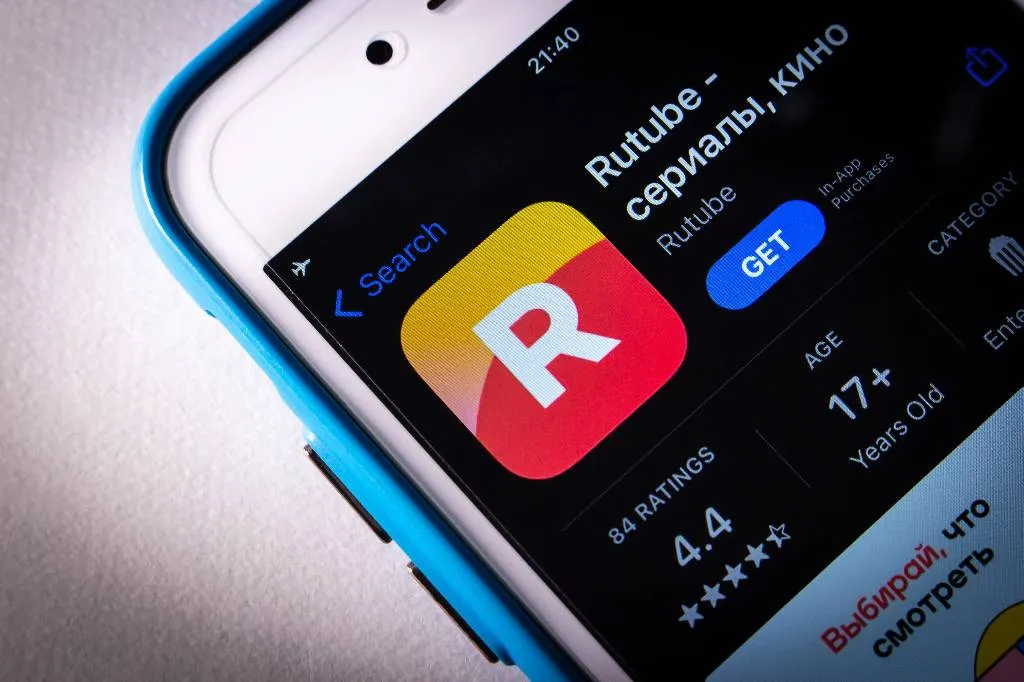 Приложение Rutube вновь пропало из AppStore